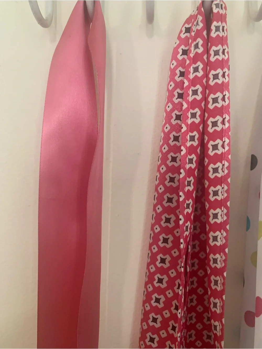 Vintage Colorful Polka Dot and Ribbon Sash Set (5) Pieces